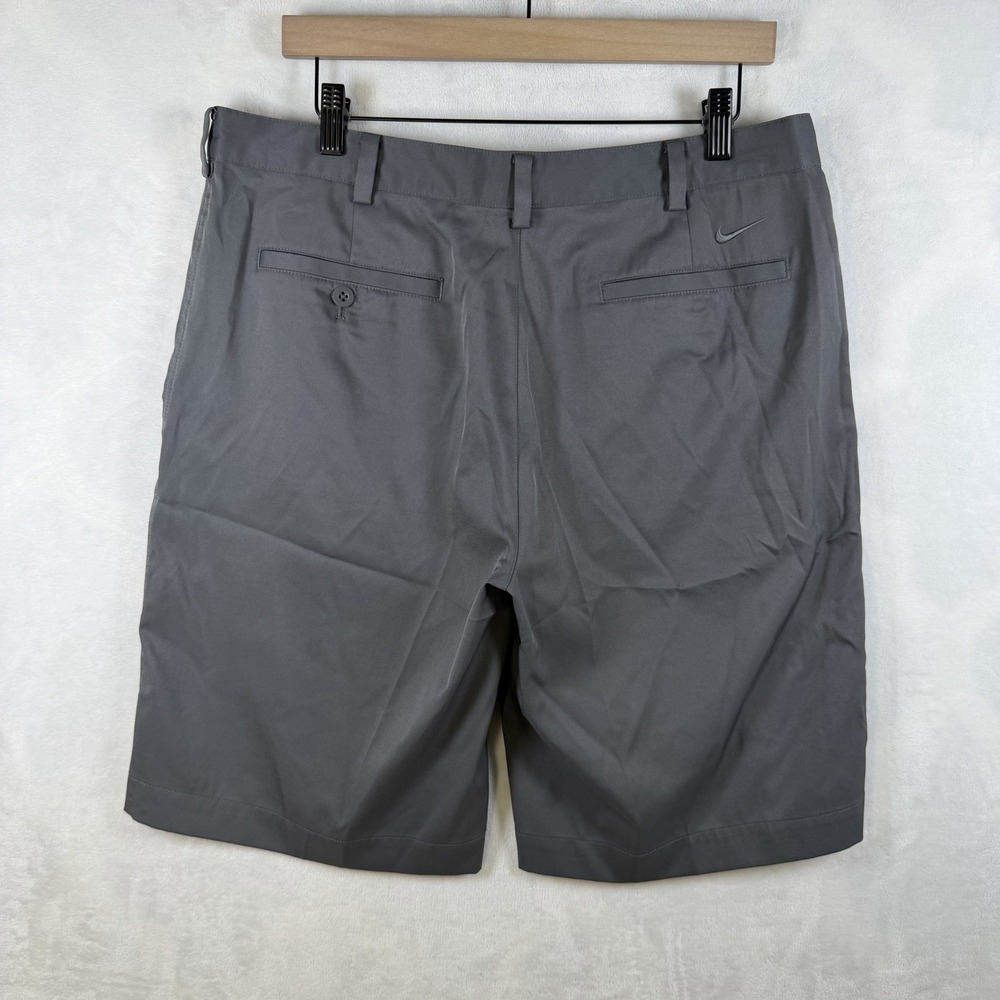 Nike Shorts Mens 34 Dri Fit Tour Performance Tech Gray Golf Chino Flat Front